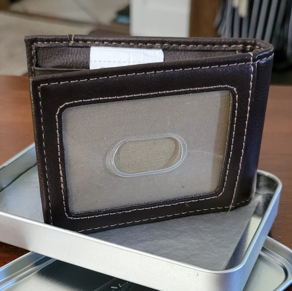 Columbia Brown Leather Mens Wallet